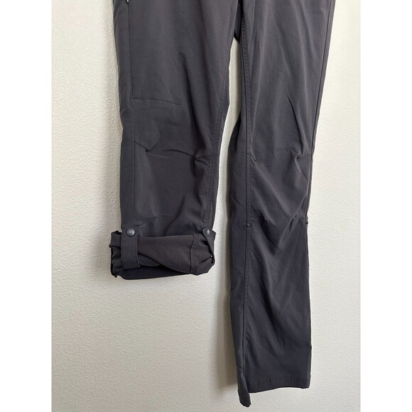 Prana Halle Pant Straight Leg Cargo Convertible Capri Gray Hiking Women's 14 - Picture 5 of 10